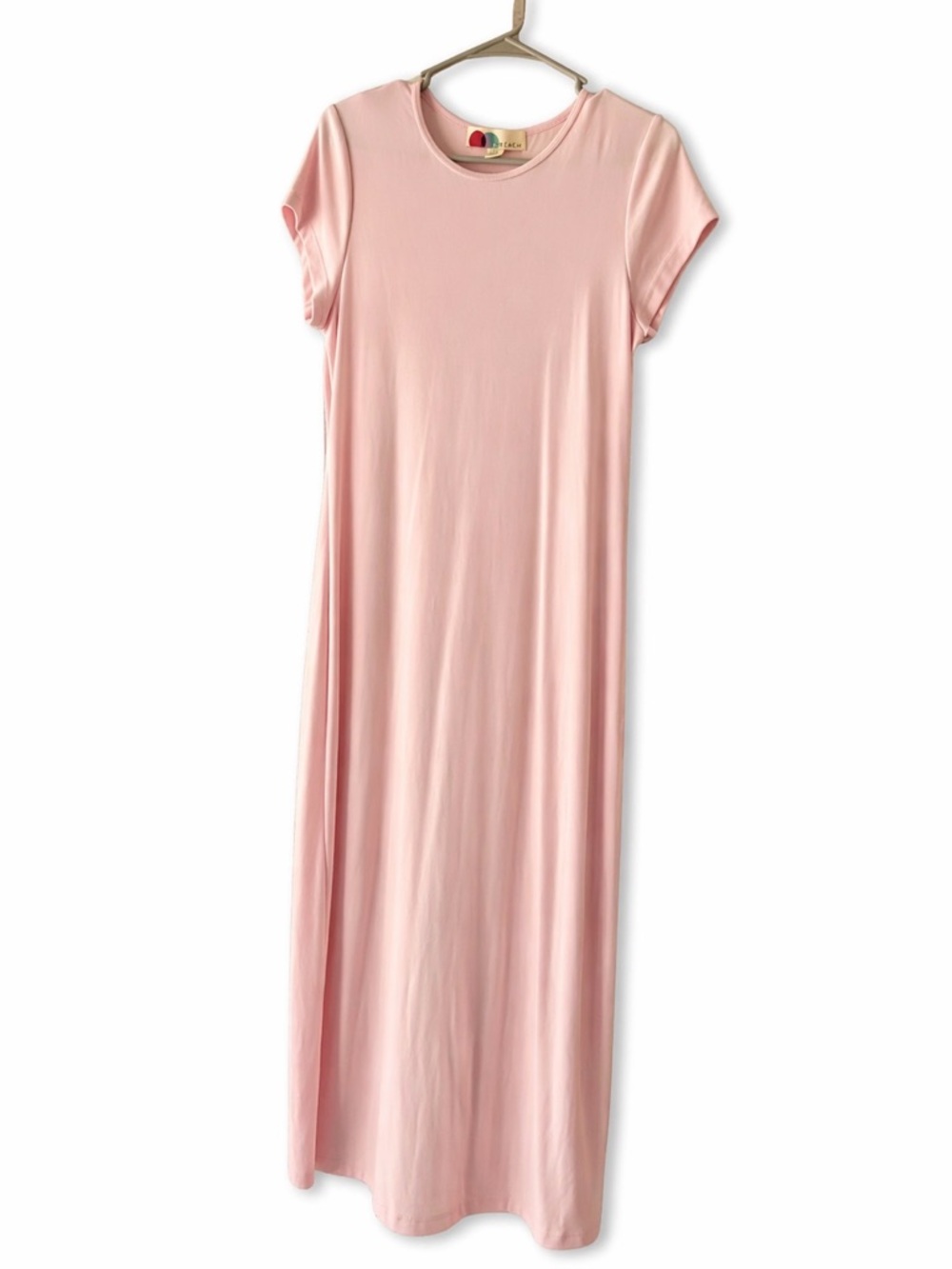 FP Beach Soft Pink Short-Sleeve Maxi Dress